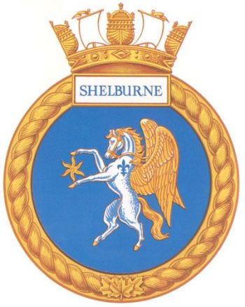 Coat of arms (crest) of the HMCS Shelburne, Royal Canadian Navy