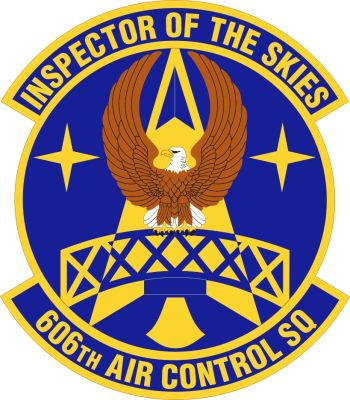Coat of arms (crest) of the 606th Air Control Squadron, US Air Force