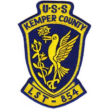 Coat of arms (crest) of the Landing Ship Tank USS Kemper County (LST-854)