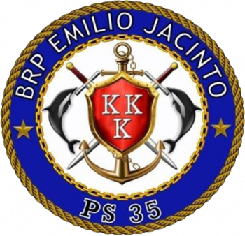 Coat of arms (crest) of the Offshore Patrol Vessel BRP Emilio Jacinto (PS-35), Philippine Navy