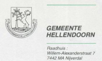 Wapen van Hellendoorn/Coat of arms (crest) of Hellendoorn