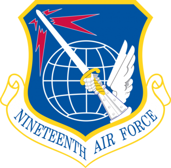 Coat of arms (crest) of the 19th Air Force, US Air Force