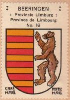 Wapen van Beringen/Arms (crest) of Beringen