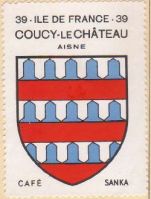 Blason de Coucy-le-Château-Auffrique/Arms (crest) of Coucy-le-Château-Auffrique