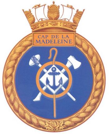 Coat of arms (crest) of the HMCS Cap De La Madeleine, Royal Canadian Navy