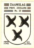 Wapen van Zaamslag/Arms (crest) of Zaamslag