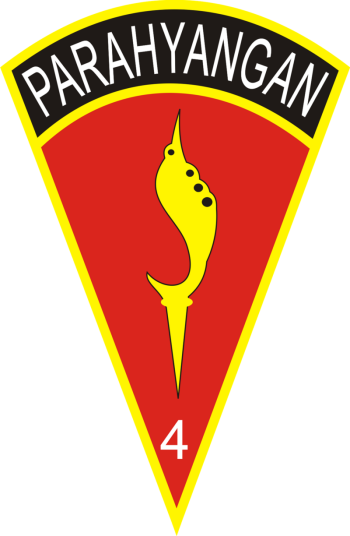 Coat of arms (crest) of the 4th Field Artillery Battalion, Indonesian Army