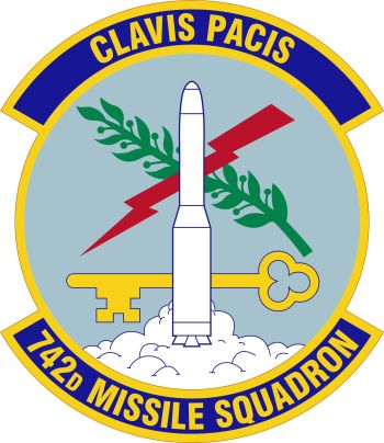 Coat of arms (crest) of the 742nd Missile Squadron, US Air Force