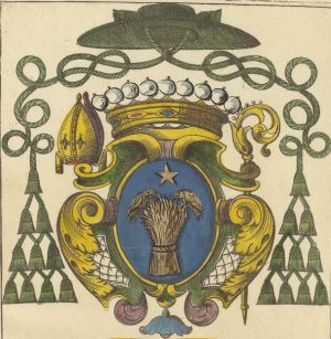 Arms (crest) of Michel Poncet de la Rivière (Angers)