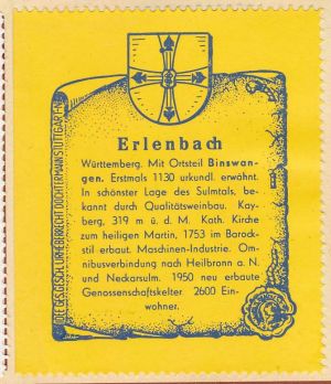 Wappen von Erlenbach/Coat of arms (crest) of Erlenbach