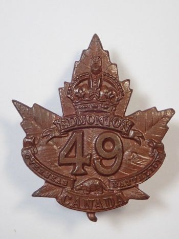 Coat of arms (crest) of the 49th (Edmonton) Battalion, CEF
