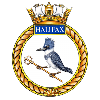 Coat of arms (crest) of the HMCS Halifax, Royal Canadian Navy