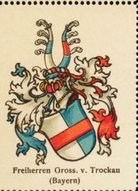 Arms (crest) of Adam Friedrich von Groß zu Trockau