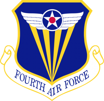 Coat of arms (crest) of the 4th Air Force, US Air Force