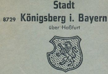 Wappen von Königsberg in Bayern/Coat of arms (crest) of Königsberg in Bayern