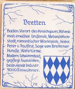 Wappen von Bretten/Coat of arms (crest) of Bretten