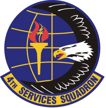 Coat of arms (crest) of 4th Services Squadron, US Air Force