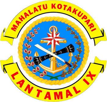 Coat of arms (crest) of the IX Main Naval Base, Indonesian Navy
