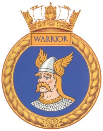 Coat of arms (crest) of the HMCS Warrior, Royal Canadian Navy