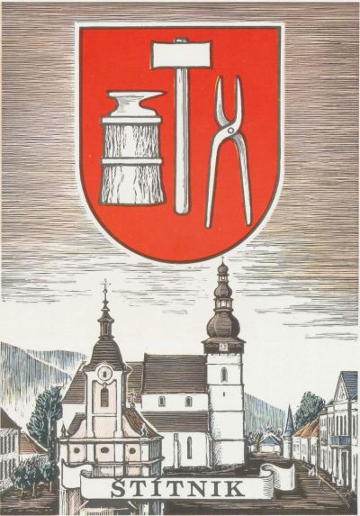 Arms (crest) of Štítnik (Rožňava)