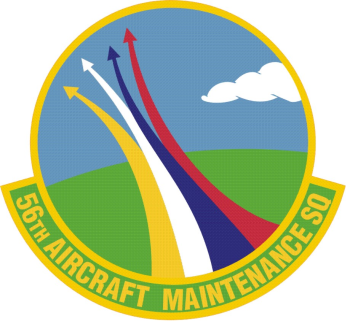 Coat of arms (crest) of the 56th Aircraft Maintenance Squadron, US Air Force