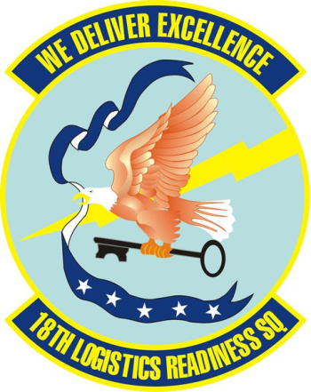 Coat of arms (crest) of the 18th Logistics Readiness Squadron, US Air Force