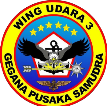 Coat of arms (crest) of the Air Wing 3, Indonesian Navy