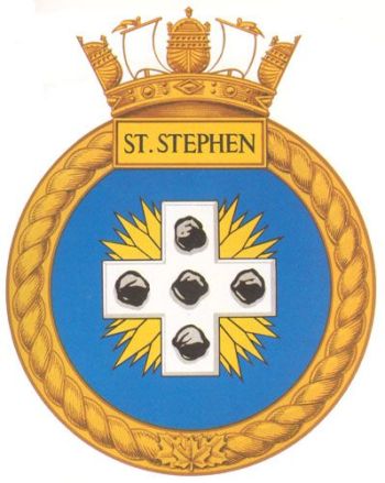 Coat of arms (crest) of the HMCS St. Stephen, Royal Canadian Navy