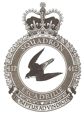 Coat of arms (crest) of the No 412 Squadron, Royal Canadian Air Force