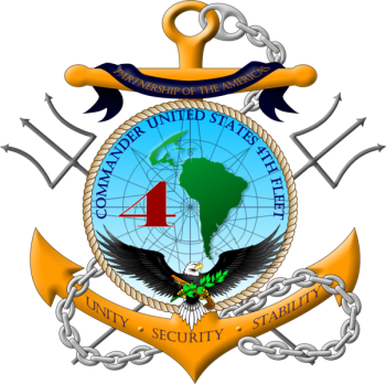 Coat of arms (crest) of 4th Fleet, US Navy