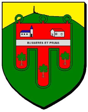 Blason de Bussières-et-Pruns/Arms (crest) of Bussières-et-Pruns