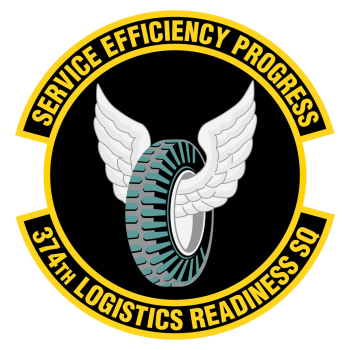 Coat of arms (crest) of the 374th Logistics Readiness Squadron, US Air Force