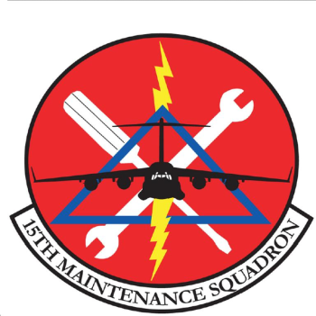 Coat of arms (crest) of the 15th Maintenance Squadron, US Air Force