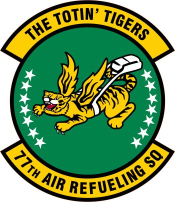 Coat of arms (crest) of the 77th Air Refueling Squadron, US Air Force