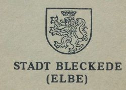 Wappen von Bleckede/Arms (crest) of Bleckede