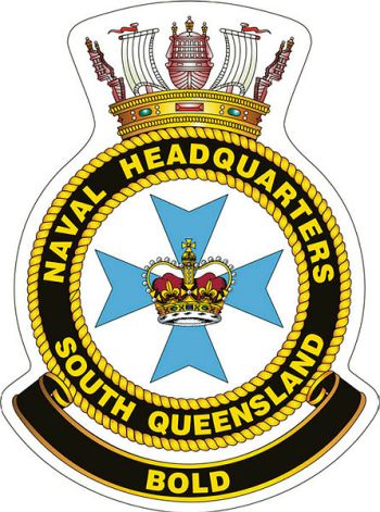 Coat of arms (crest) of the Naval Headquarters South Queensland, Royal Australian Navy