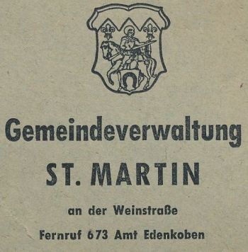 Wappen von Sankt Martin/Coat of arms (crest) of Sankt Martin