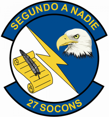 Coat of arms (crest) of the 27th Special Operations Contracting Squadron, US Air Force