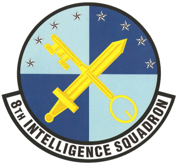 Coat of arms (crest) of the 8th Intelligence Squadron, US Air Force