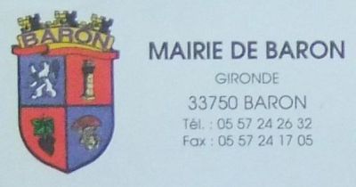 Wappen von Baron (Gironde)/Coat of arms (crest) of Baron (Gironde)