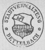 Wappen von Dettelbach/Arms (crest) of Dettelbach