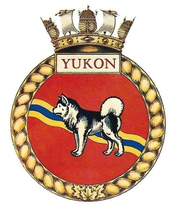 Coat of arms (crest) of the HMCS Yukon, Royal Canadian Navy