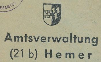 Wappen von Amt Hemer/Coat of arms (crest) of Amt Hemer