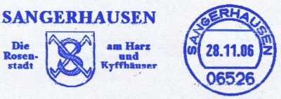 Wappen von Sangerhausen/Coat of arms (crest) of Sangerhausen