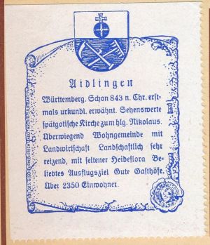 Wappen von Aidlingen/Coat of arms (crest) of Aidlingen
