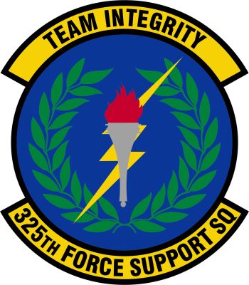 Coat of arms (crest) of the 325th Force Support Squadron, US Air Force