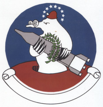 Coat of arms (crest) of the 566th Strategic Missile Squadron, US Air Force