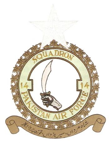 Coat of arms (crest) of the No 14 Squadron, Pakistan Air Force