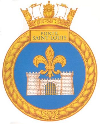 Coat of arms (crest) of the HMCS Porte Saint Louis, Royal Canadian Navy