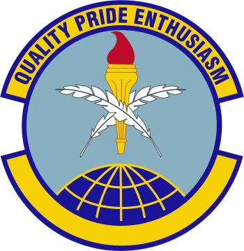 Coat of arms (crest) of the 338th Enterprise Sourcing Squadron, US Air Force
